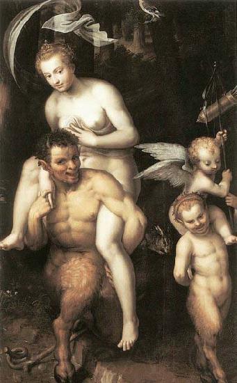 Dirck de Quade van Ravesteyn Venus Riding a Satyr France oil painting art